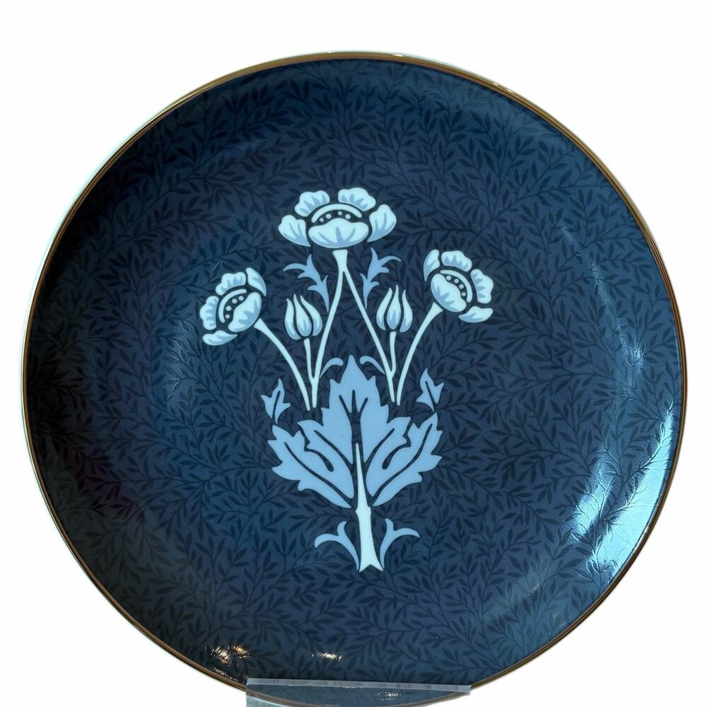 William Morris & Co. Sweet Meadow Appetizer Plates 6.5in Set of 4 Porcelain NEW - Picture 8 of 11